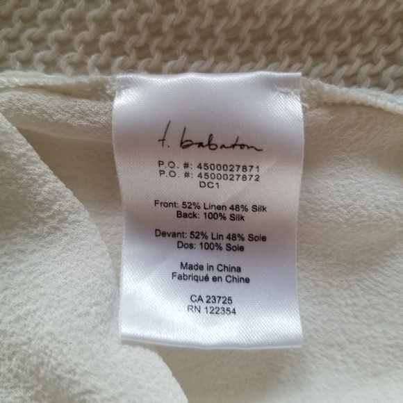 t. babaton Linen and Silk Knit Top - Picture 7 of 7